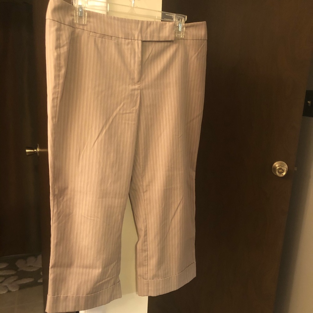 New York & Co Pinstriped Capris